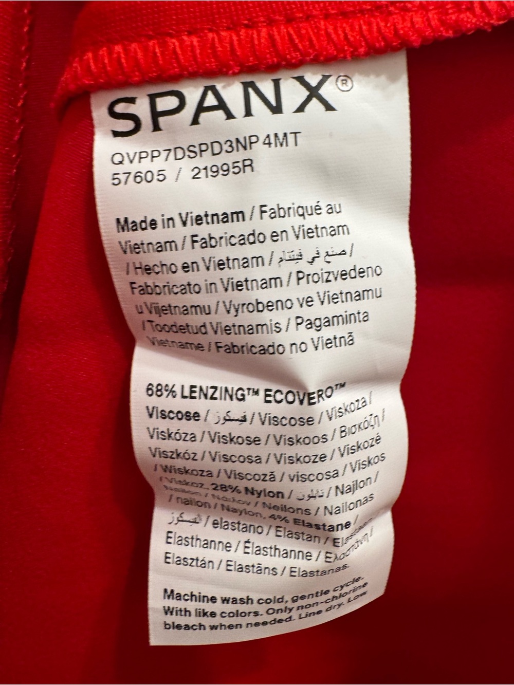SPANX Red Ponte Long Sleeve Mini Dress NWT Medium - Picture 4 of 11